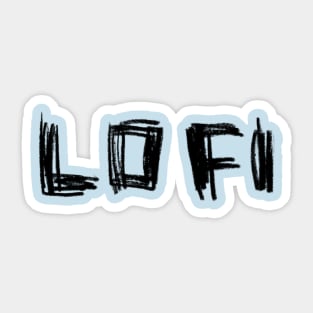 Lofi Handlettering LO FI Sticker